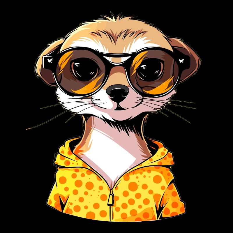 Suricate avec lunettes de soleil Suricate