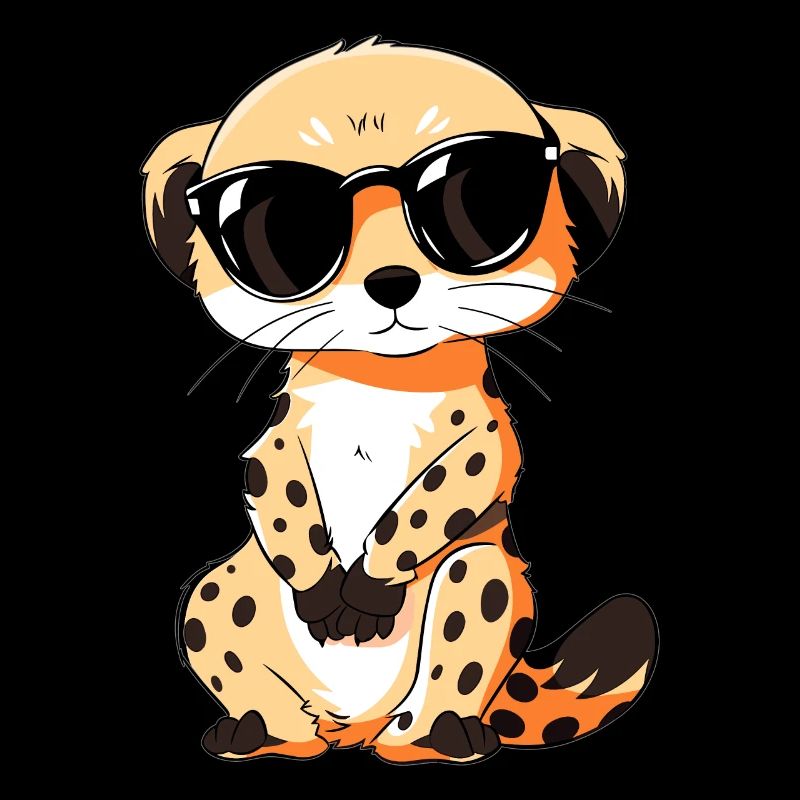 Suricate avec lunettes de soleil Suricate