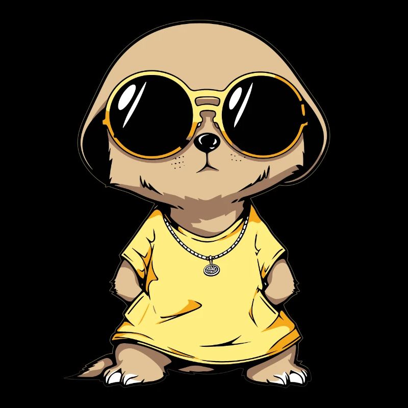Suricate avec lunettes de soleil Suricate