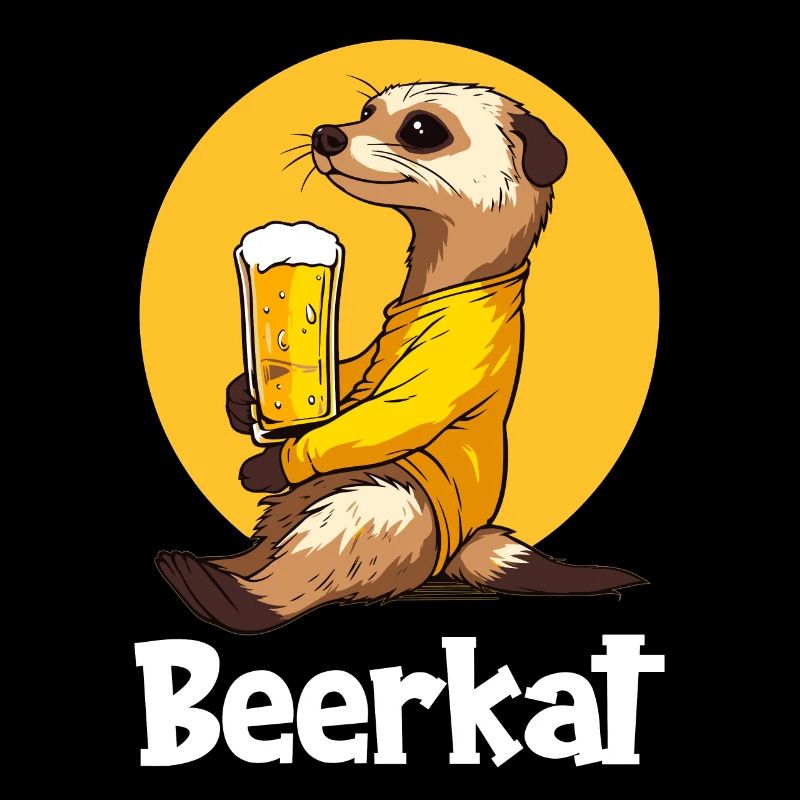 Erdmännchen Trinkt Bier Meerkat Beerkat