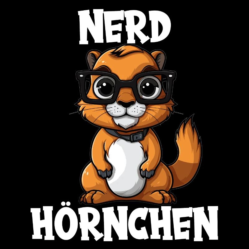 Nerdhörnchen Junge Jungen Erdhörnchen Nerdy Nerd