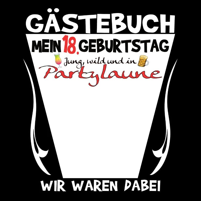 18. Geburtstag Mädchen & Junge Gästebuch