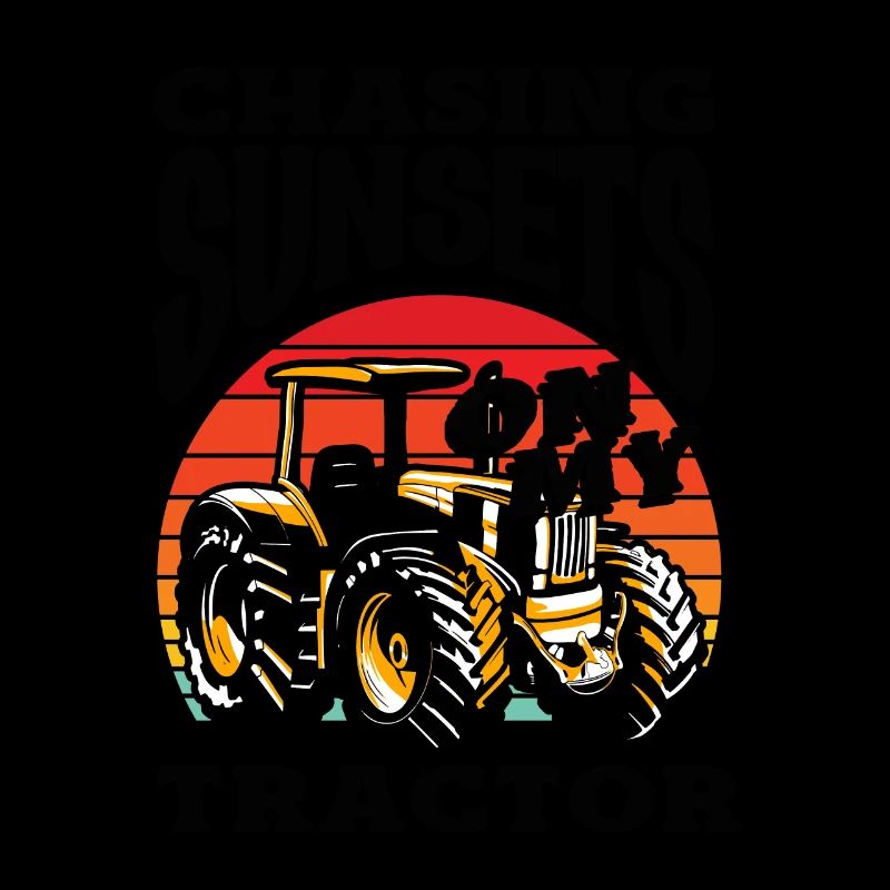 Chasing Sunsets on My Tractor
