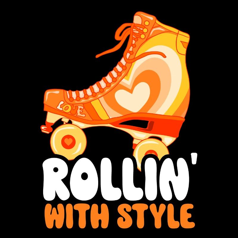 Rollerskates Funny 80er Roller Disco Skating