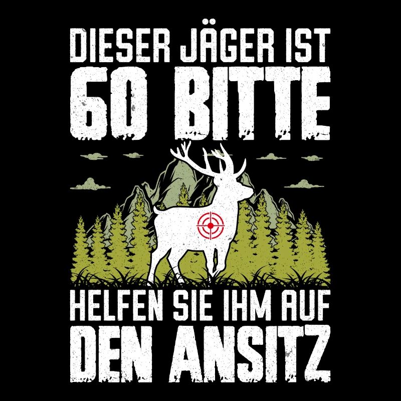 60. Jäger Geburtstag Ansitz Geschenk