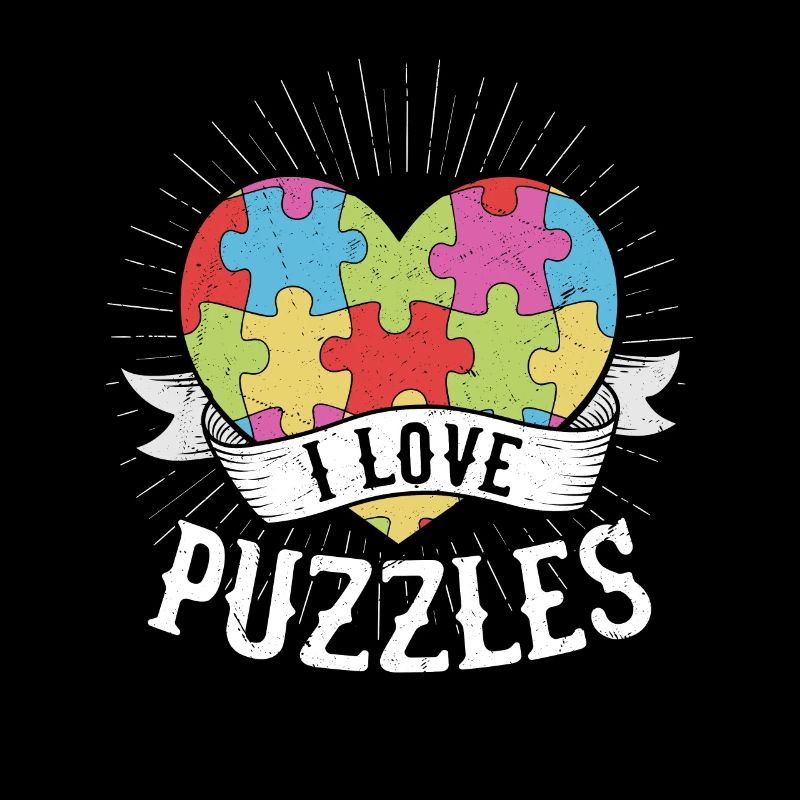 I Love Puzzles Jigsaw Puzzle Piece
