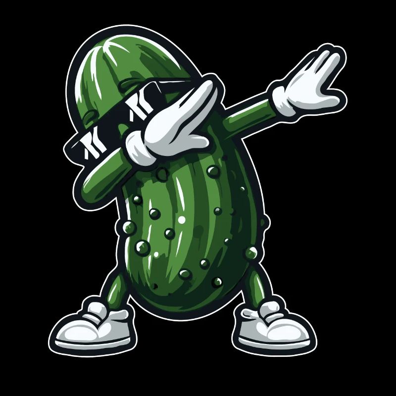 Dabbing Cornichon Dab Concombre Cornichon à l’aneth Drôle