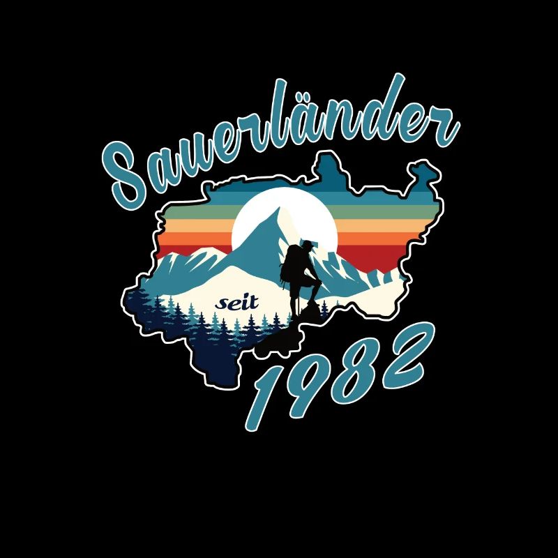 1982 Geburtstag Sauerländer Original Retro Sunset