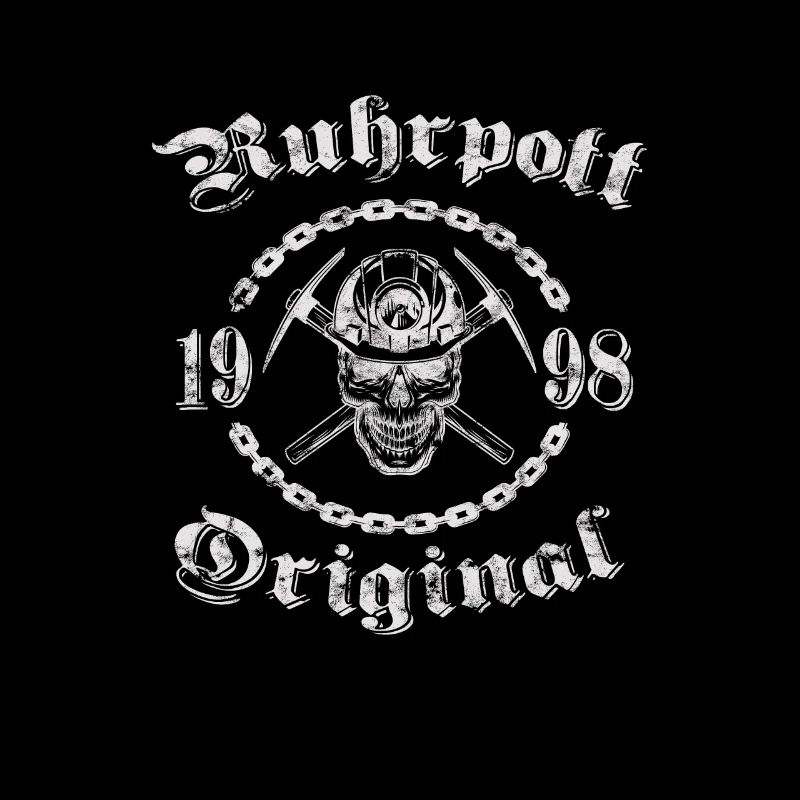 1998 Geburtstag Ruhrpott Original Schädel