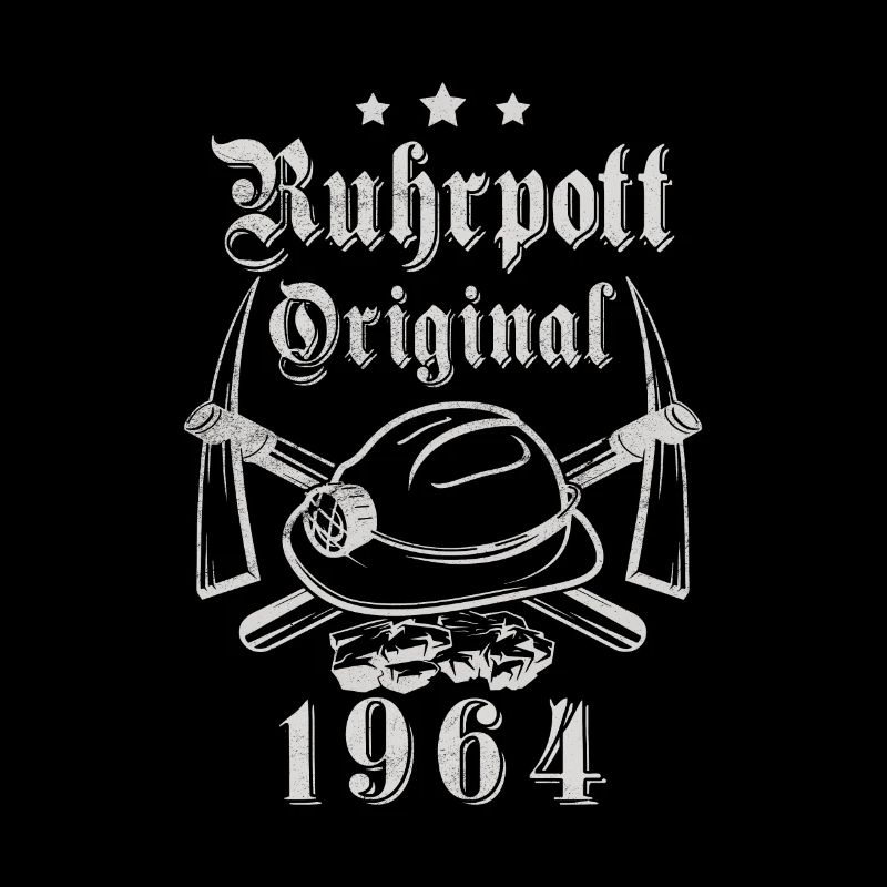 1964 Geburtstag Ruhrpott Original Hacke Helm