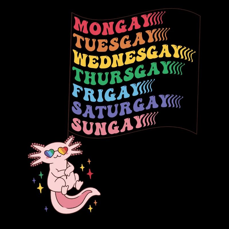 Cute Pride LGBTQ Axolotl - Trau dich, du selbst zu sein