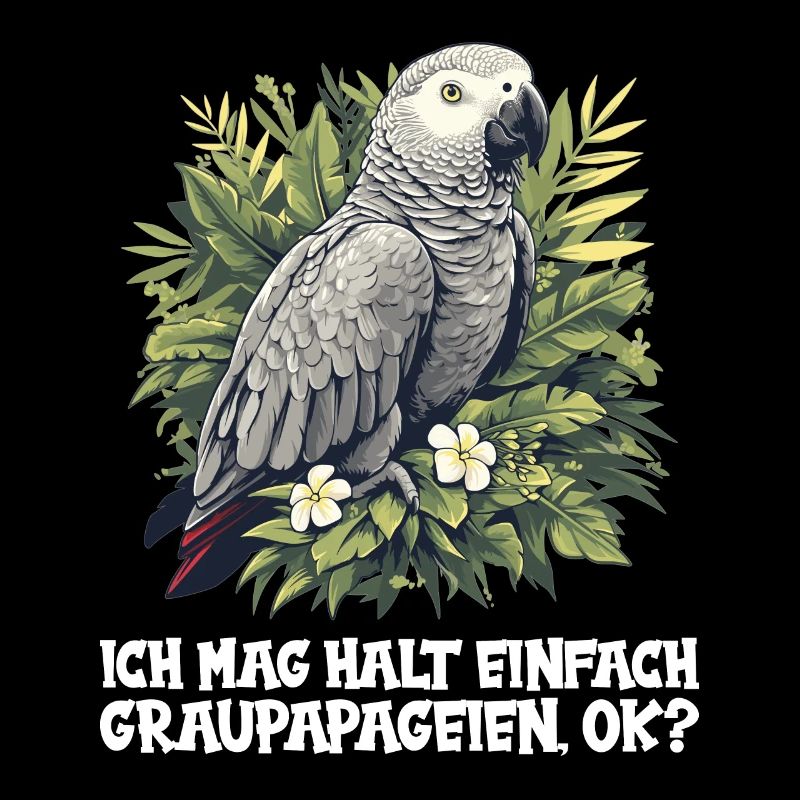 Perroquets gris d’Afrique