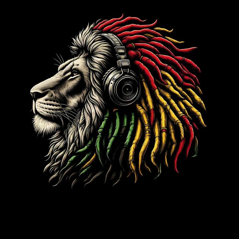 Jamaican Lion Reggae Root Lion Judah Rasta