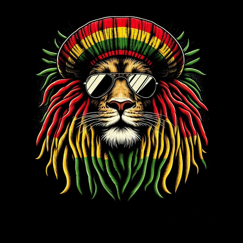 Jamaican Lion Reggae Root Lion Judah Rasta