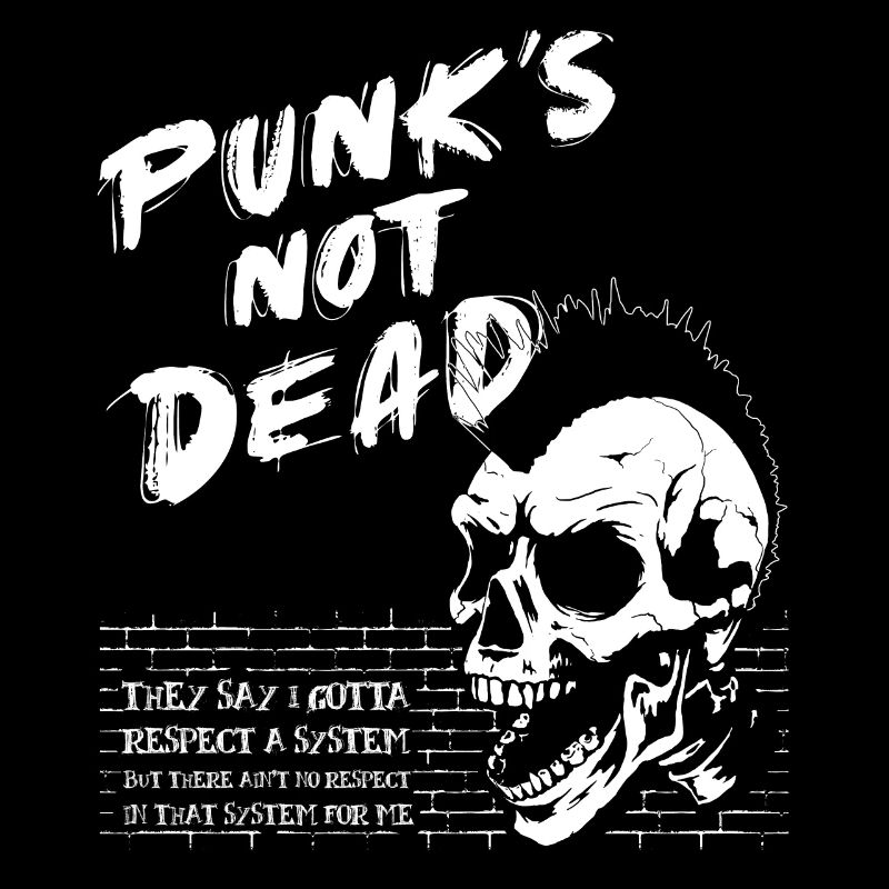 Skull Punk Rock - Punk is not Dead - Old Punks