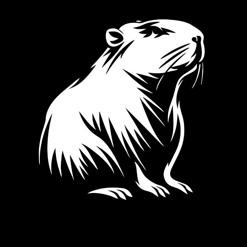 Capybara - Dessin Silhouette