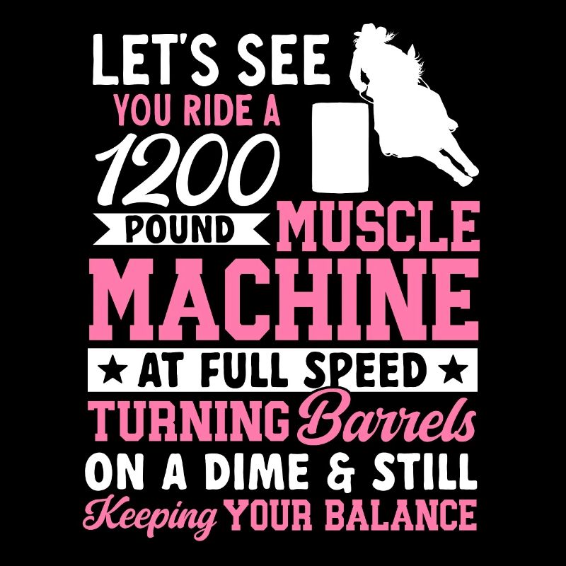 Rodeo Barrel Racing Pferd