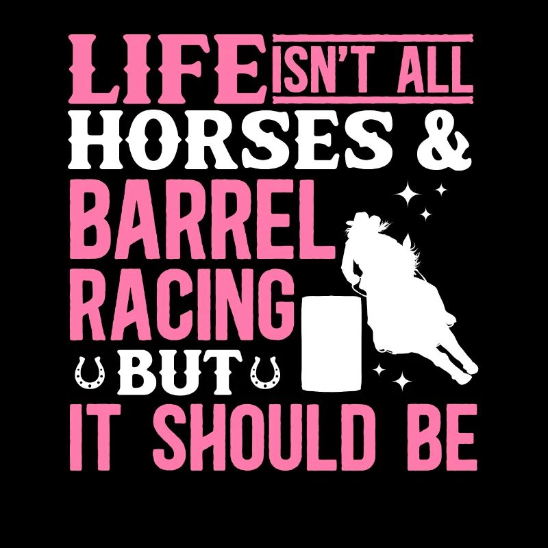 Rodeo Barrel Racing Pferd