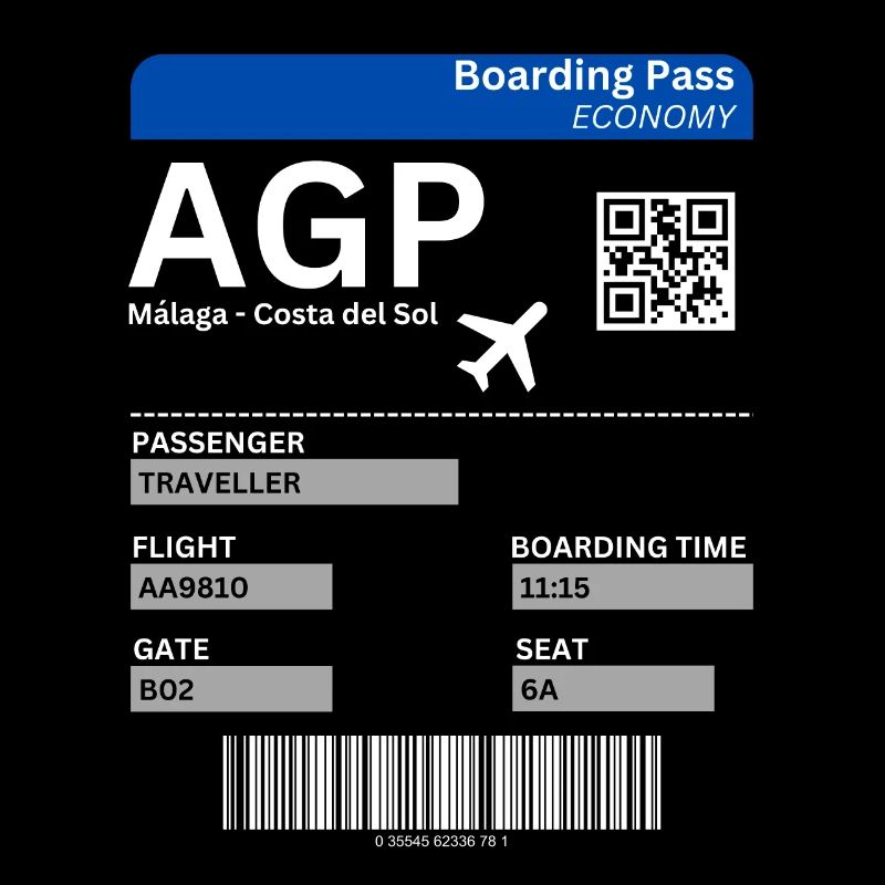 Málaga Flight Ticket Andalusia Spain Holidays Malaga