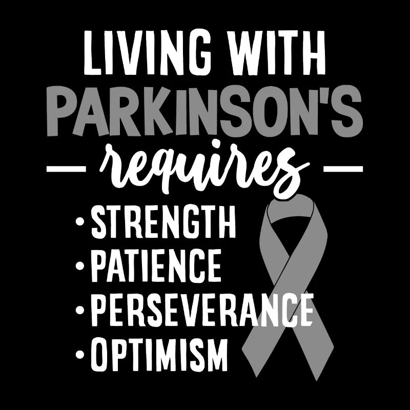 Leben mit Parkinson Grau Silberband April
