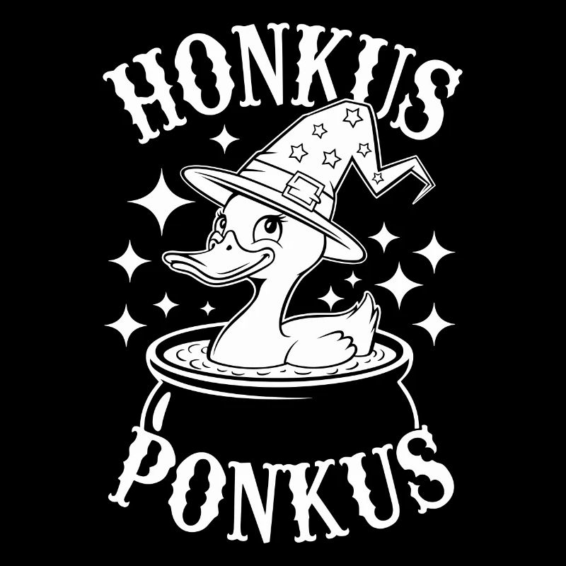 Honkus Ponkus Funny Duck Witch Halloween Magic