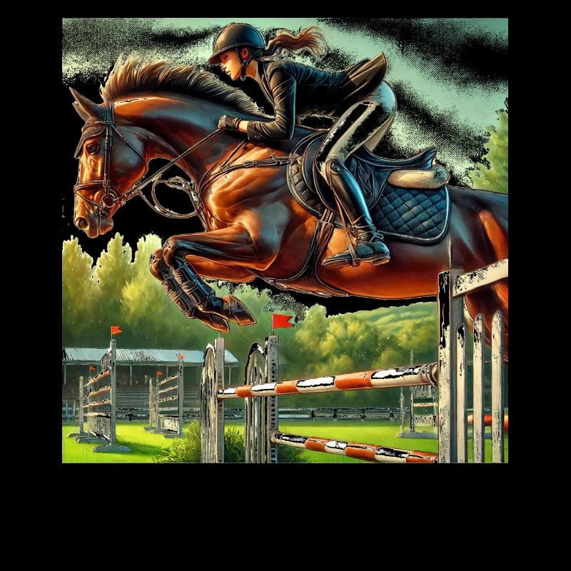 Cavalier de saut d’obstacles