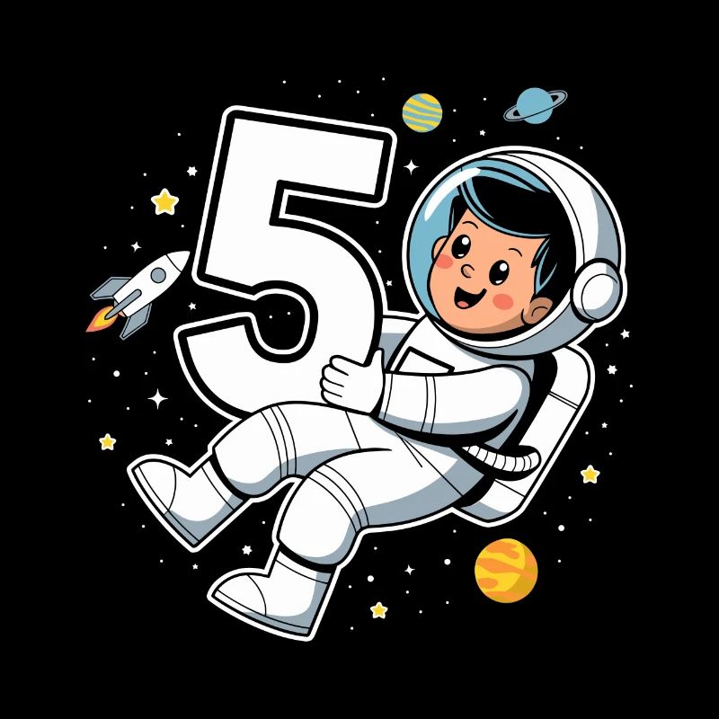 5e anniversaire Astronaute Aventure spatiale pour les garçons
