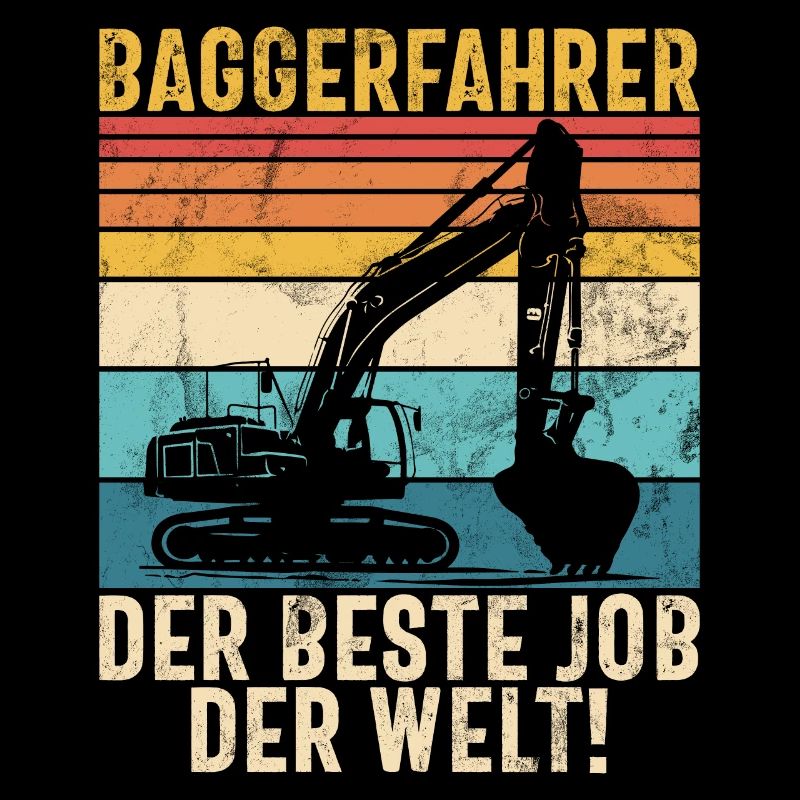 Excavator Driver Funny Construction Worker Profession Excavator
