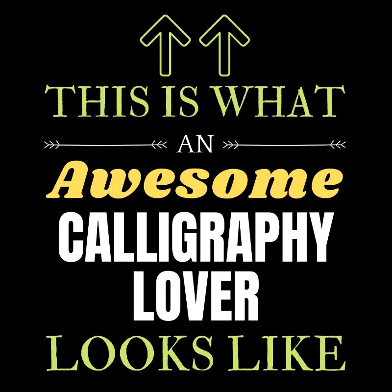 This is what an awesome Calligraphy lover looks li