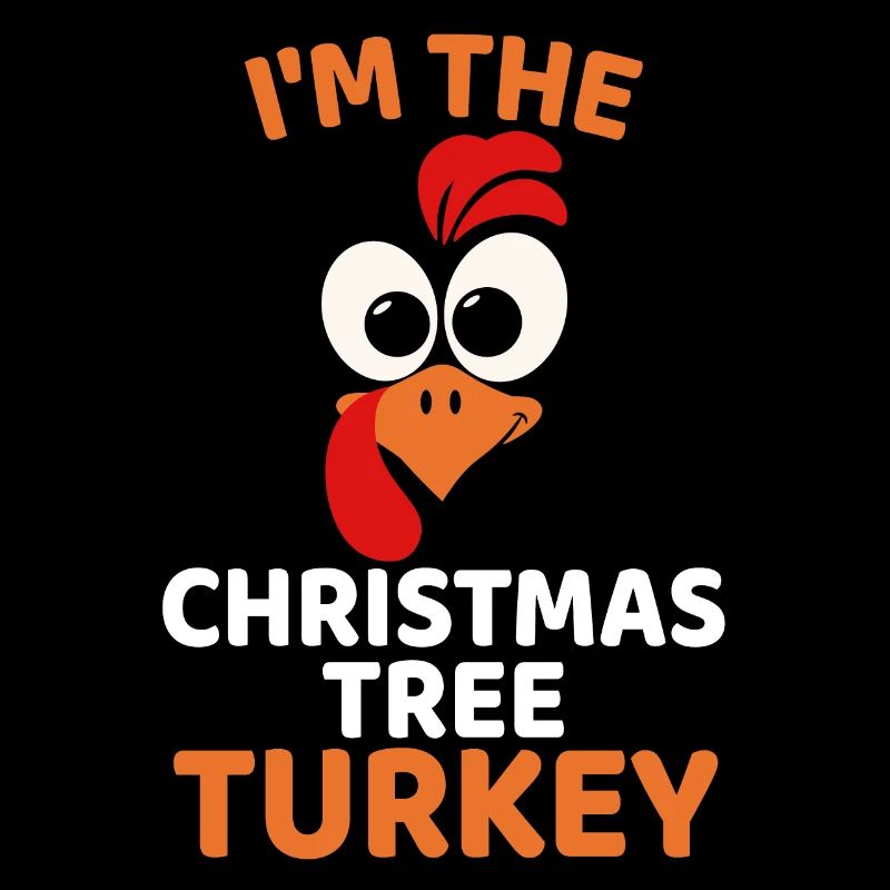 Je suis la dinde de l’arbre de Noël, dinde drôle