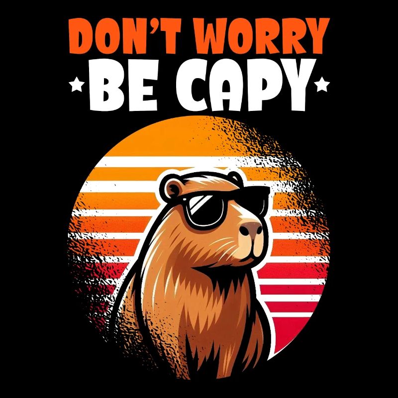Ne vous inquiétez pas, soyez capy mignon capybara