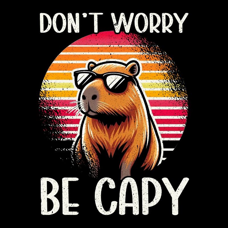 Ne vous inquiétez pas, soyez capy mignon capybara