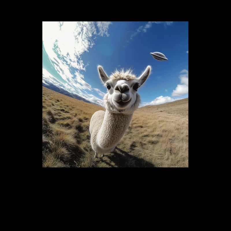 Selfie de lama avec des OVNI, plus bizarre