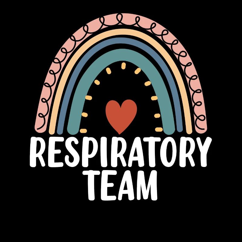 Respiratory Team Boho Arc-en-ciel Pulmonaire Poumon