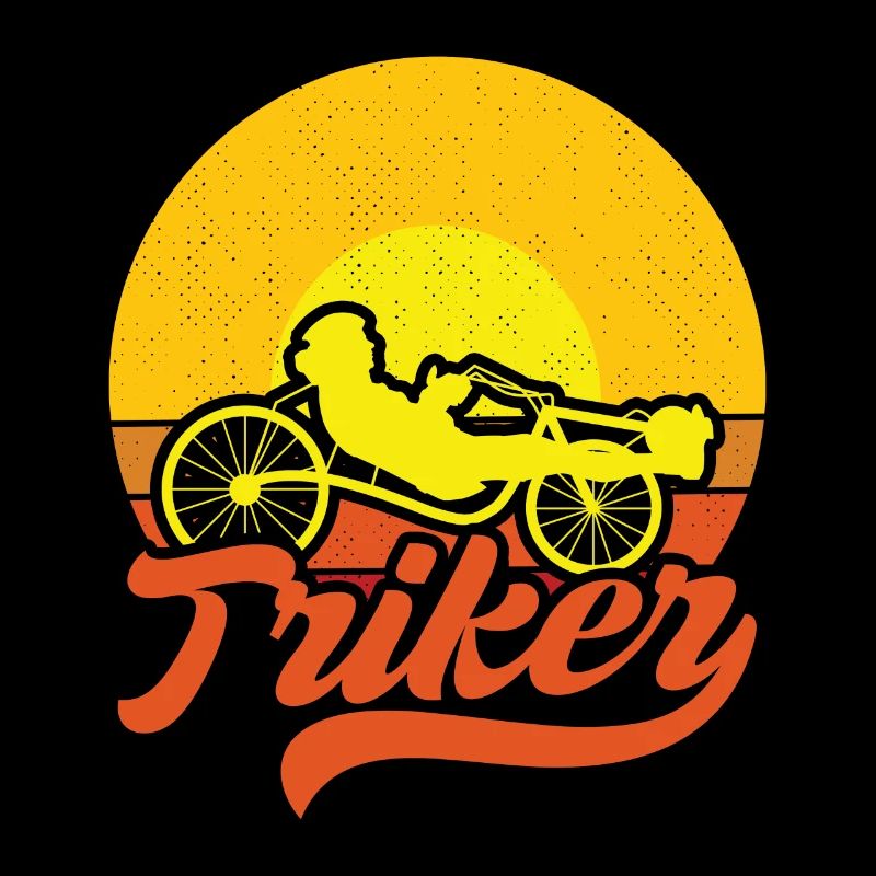 Triker Vélo inclinable décontracté Tricycle couché