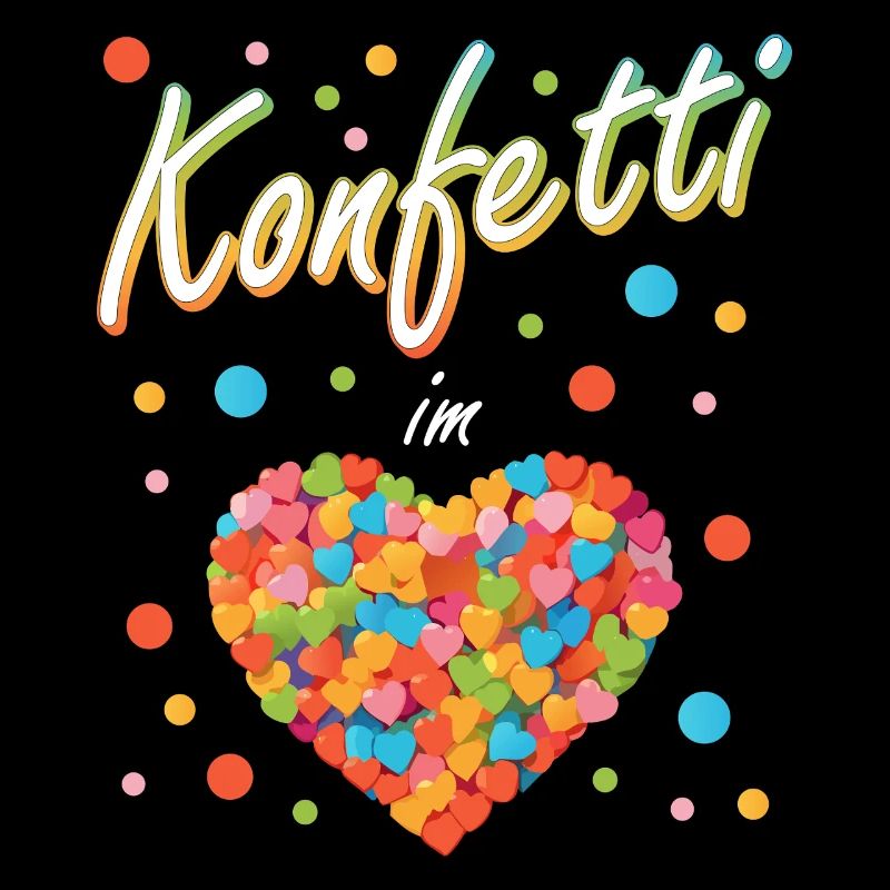 Konfetti Fasching Karneval Spaß Design
