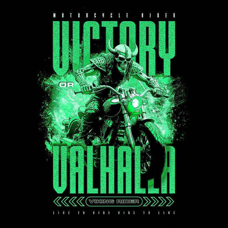 Motorrad Nordische Wikinger Sieg Oder Walhalla