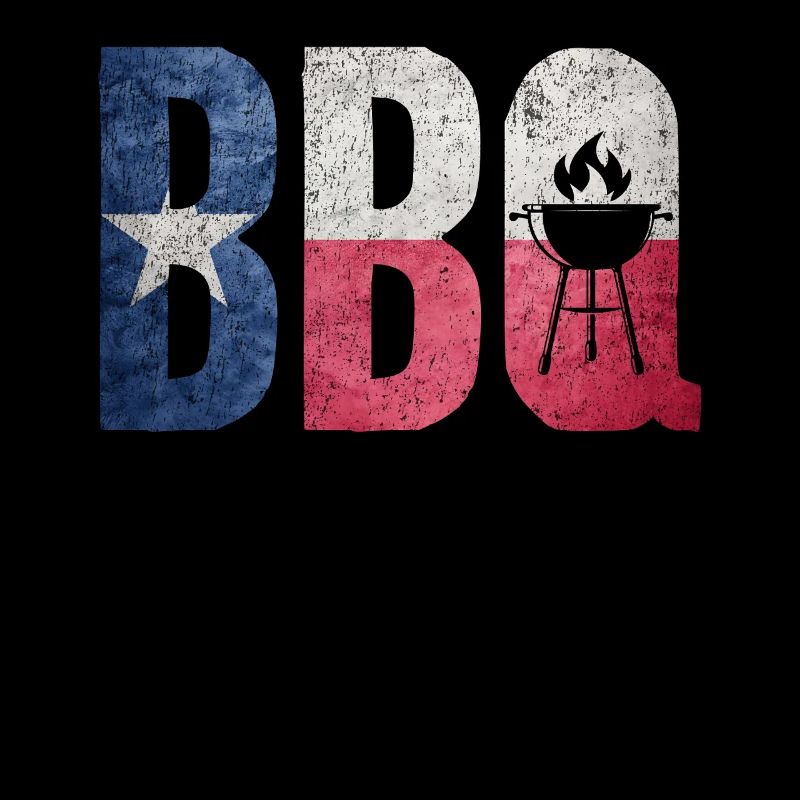 BBQ Texas State Flagge Fleisch Räuchern Brust