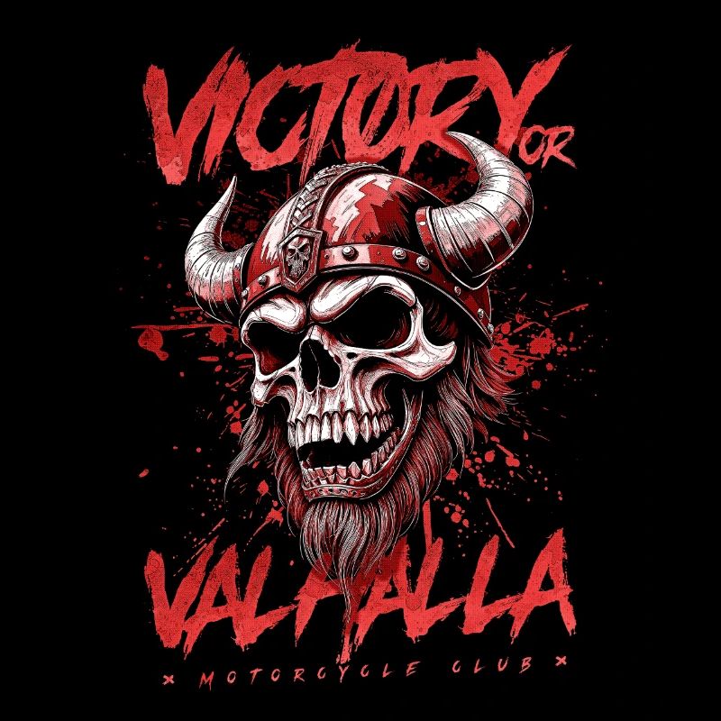 Motorrad Nordische Wikinger Sieg Oder Walhalla