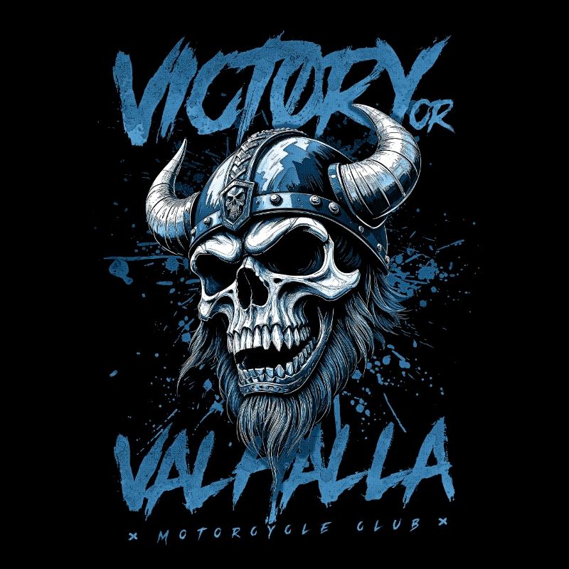 Motorrad Nordische Wikinger Sieg Oder Walhalla