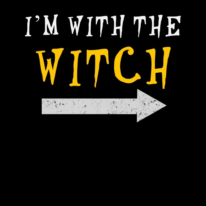 Ich bin mit der Hexe Halloween-Spaß