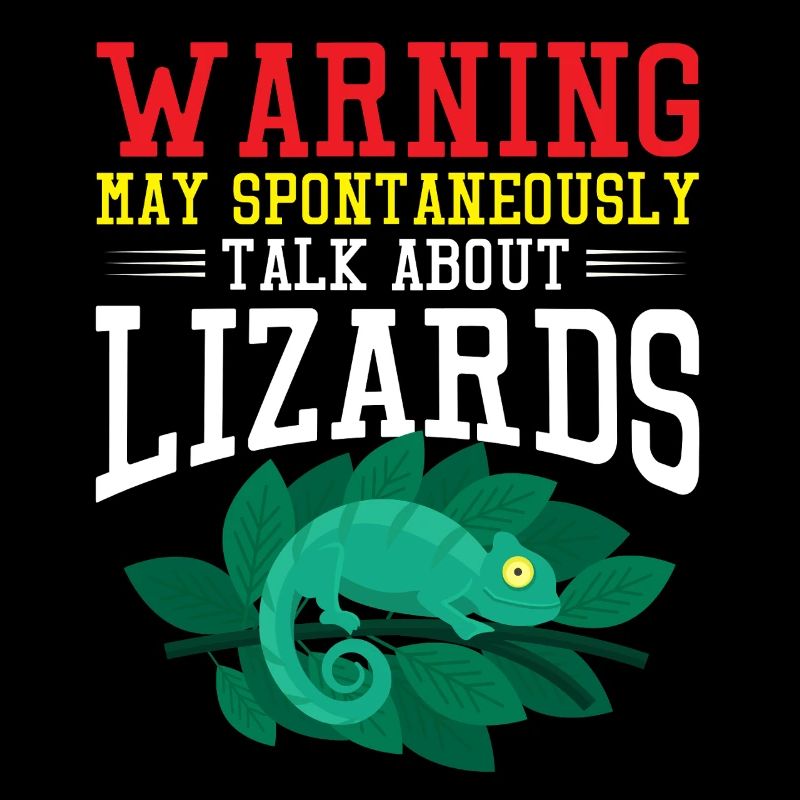 Fun Warning Lizard Talk Design
