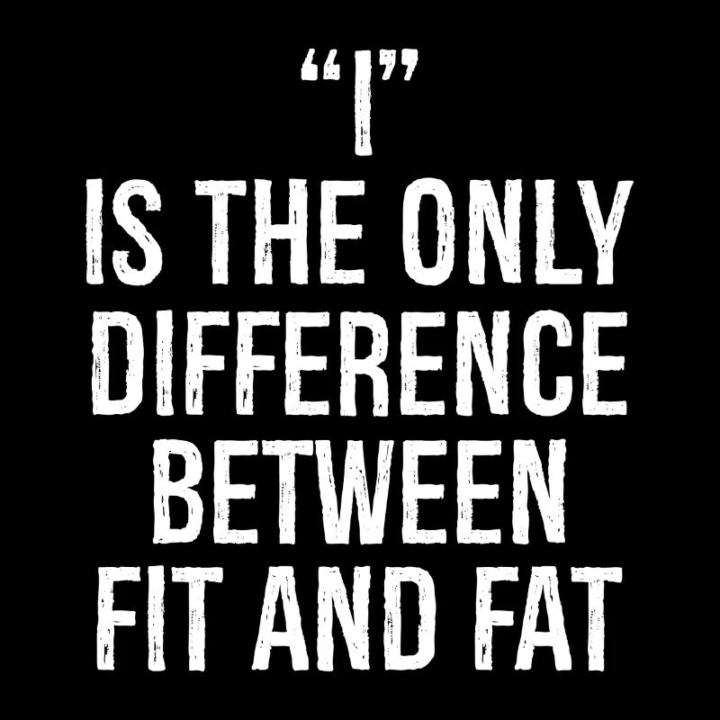 I is the only difference between fit and fat