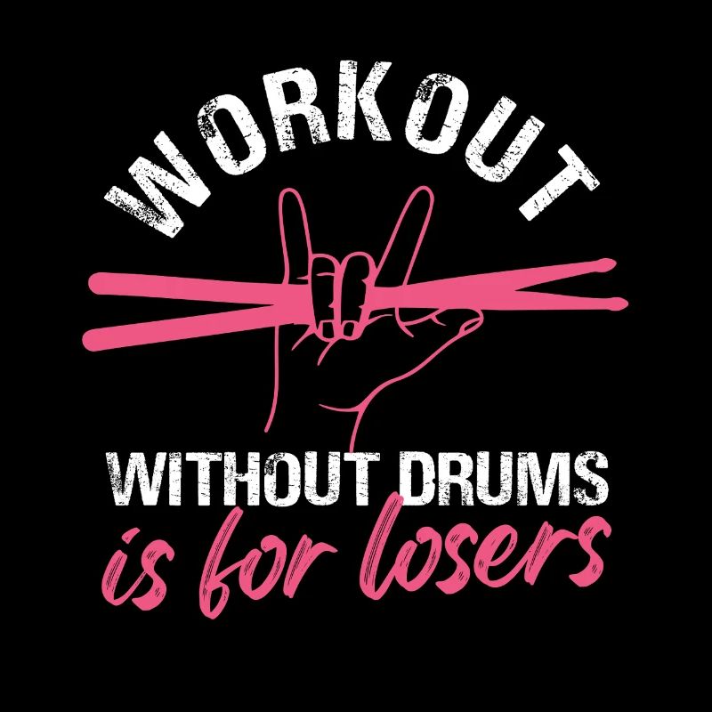 Bold Workout Drumming Design