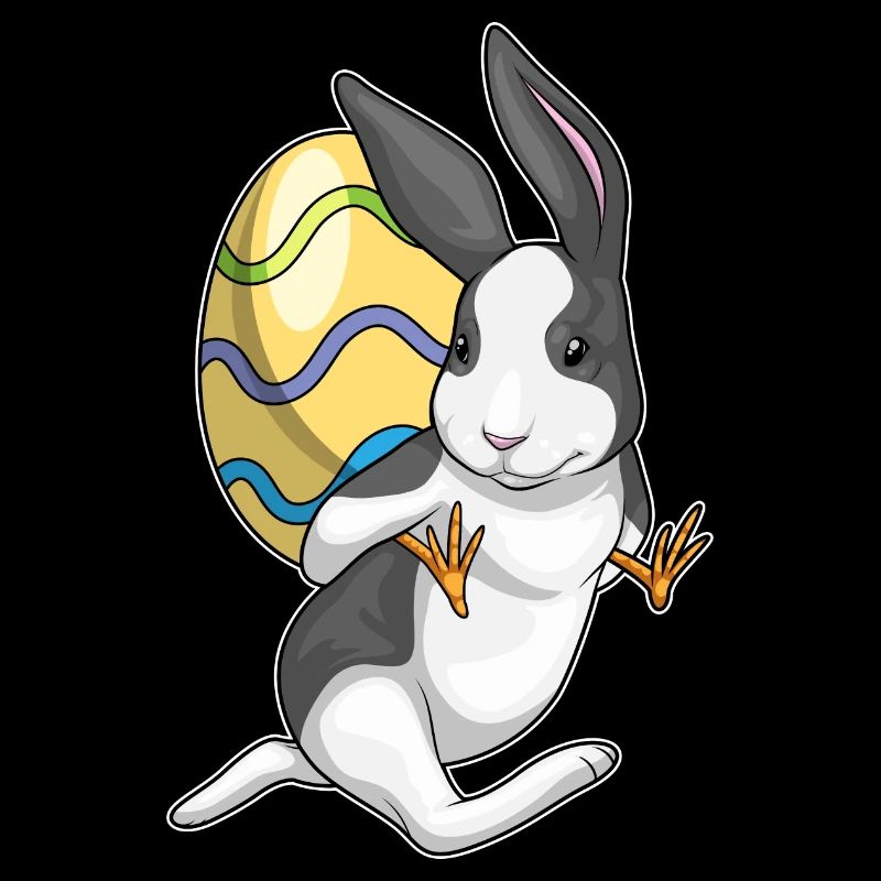 Hase Ostern Osterei Huckepack