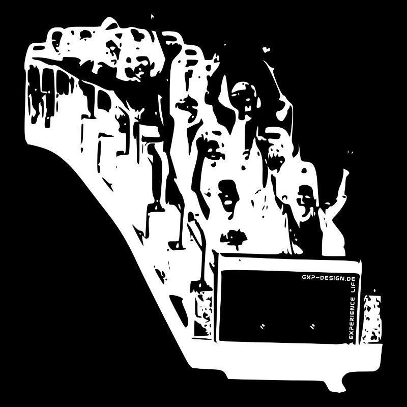 gxp life is a rollercoaster white - roller coastw