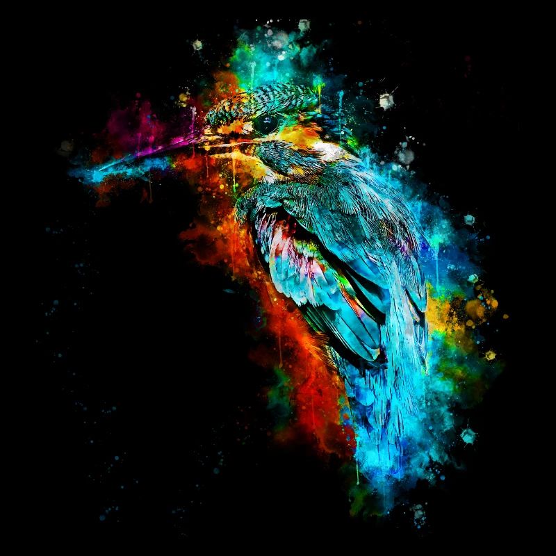 gxp oiseau de glace kingfisher eau éclaboussures