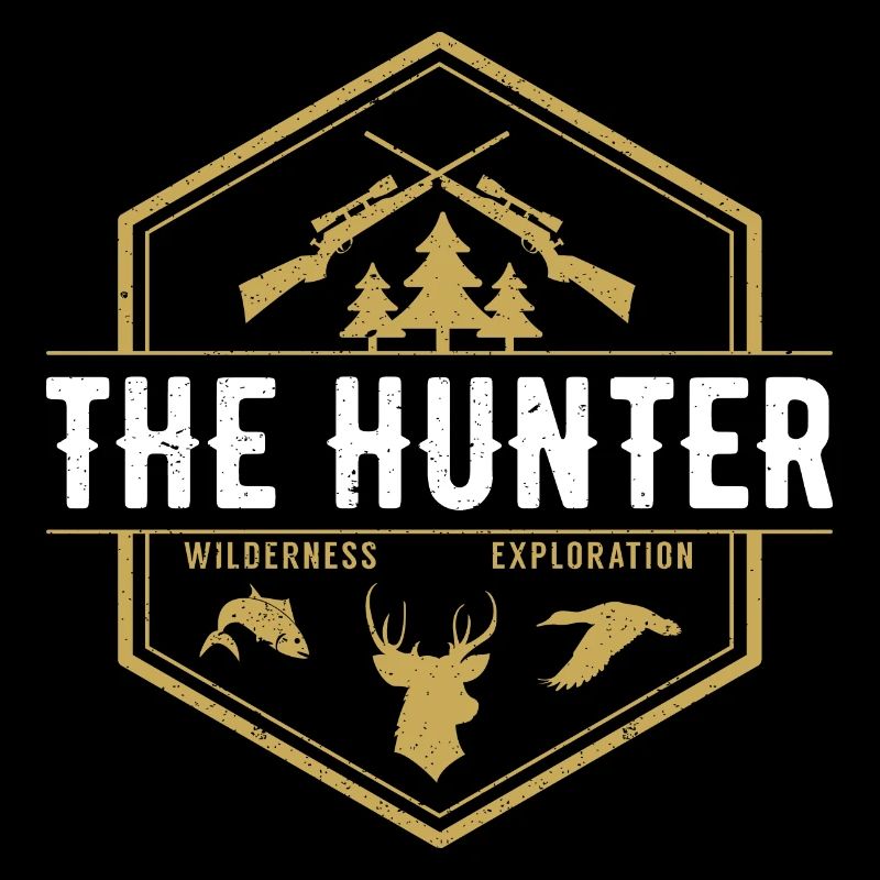 THE HUNTER Jagd Jäger Förster Hirsch Wald Geschenk