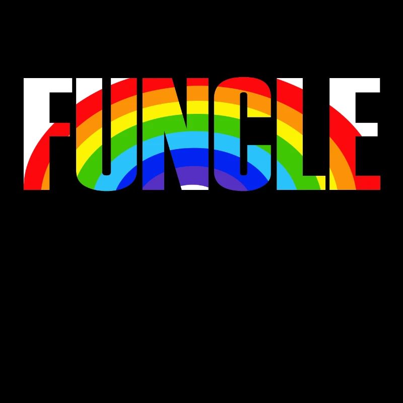 Cool Funcle Rainbow Uncle Gift