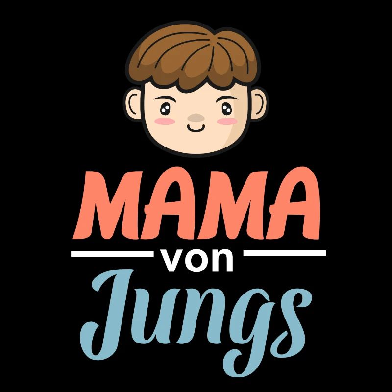 Mama von Jungs - Coole starke Mutter Geschenk